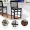 Flash Furniture HERCULES School House Back Black Wood Restaurant Barstool XU-DG-W0006B-BLK-GG - alternate 12